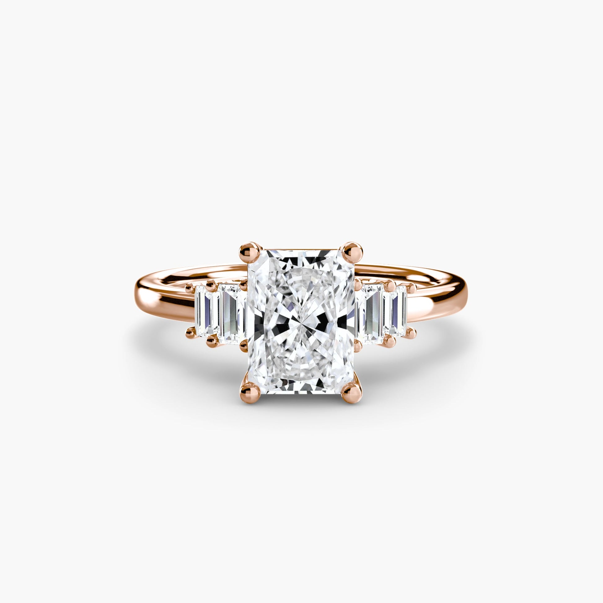 Baguette Accent Solitaire - Prestige Stones