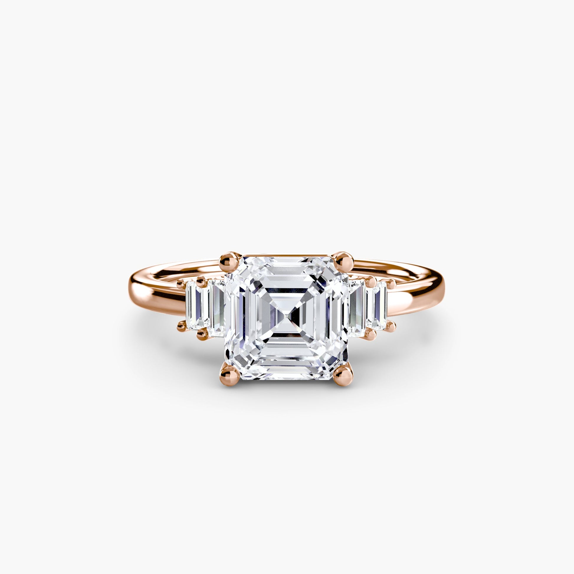Baguette Accent Solitaire - Prestige Stones