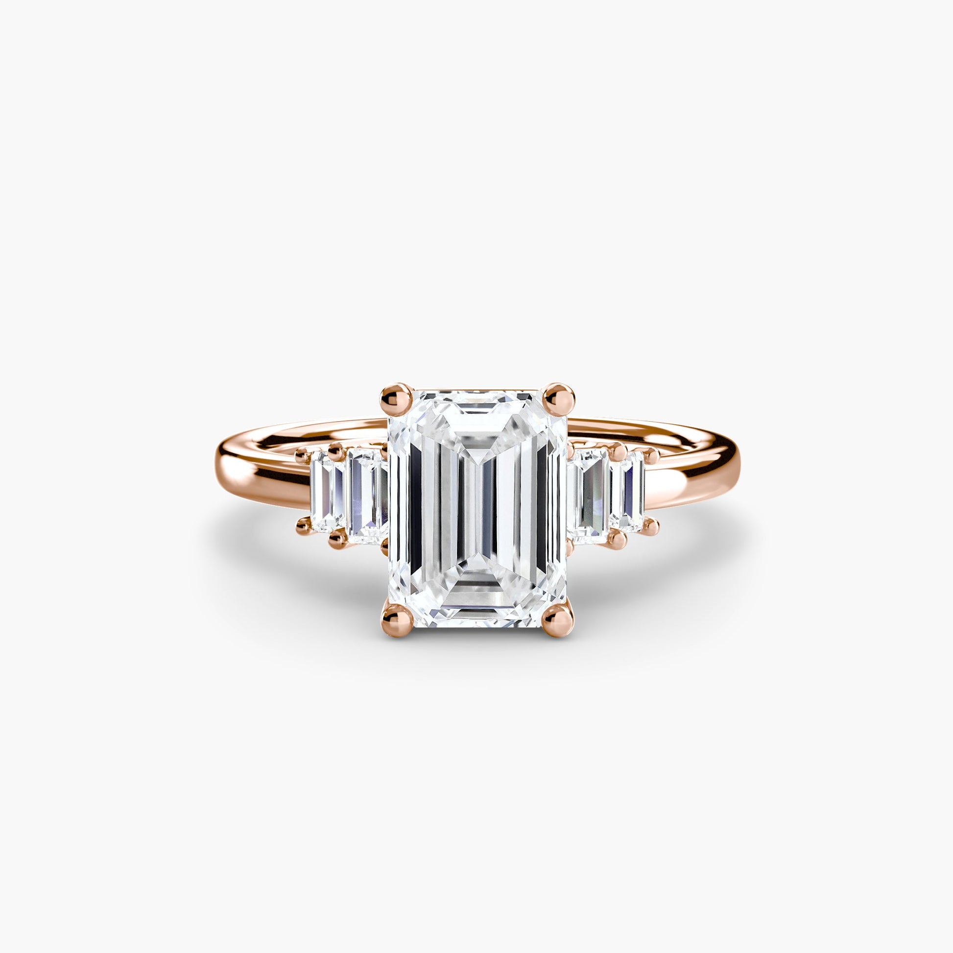 Baguette Accent Solitaire - Prestige Stones