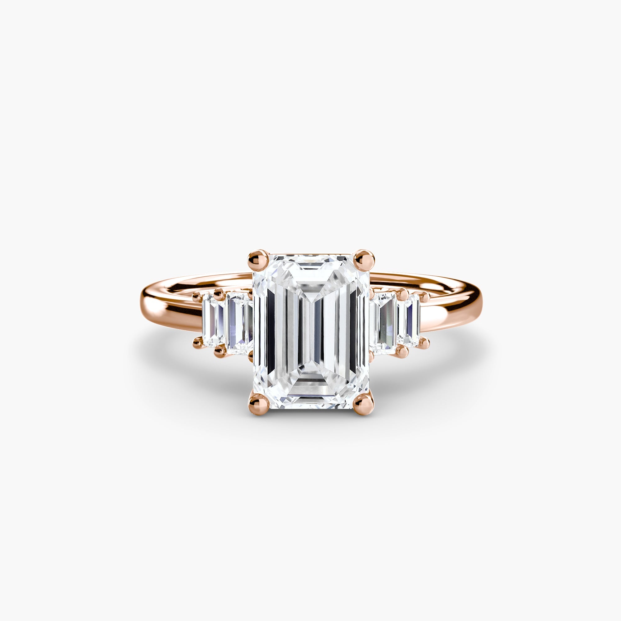 Baguette Accent Solitaire - Prestige Stones
