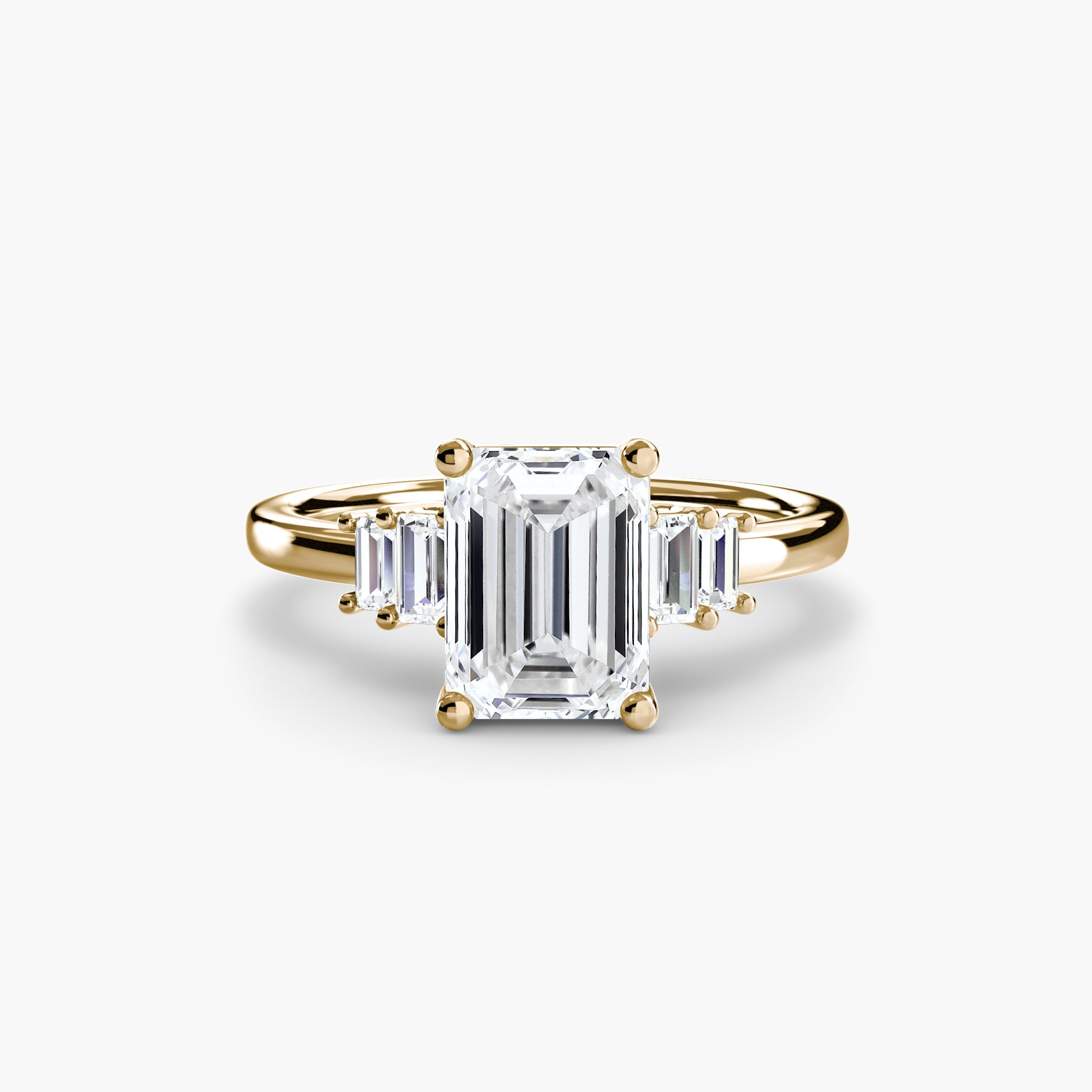 Baguette Accent Solitaire - Prestige Stones