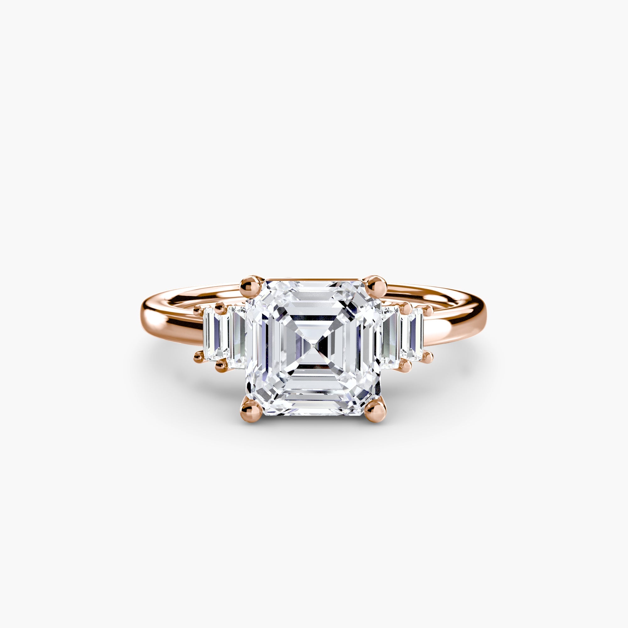 Baguette Accent Solitaire - Prestige Stones