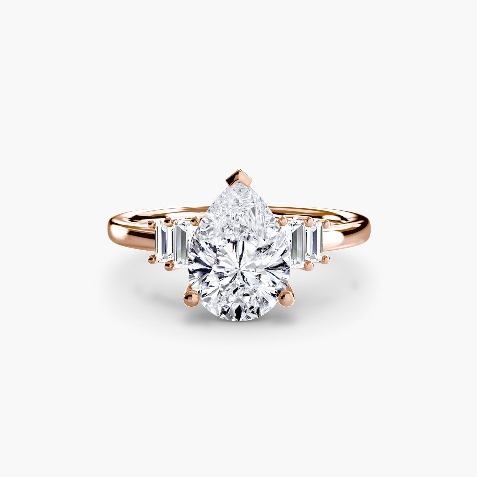 Baguette Accent Solitaire - Prestige Stones