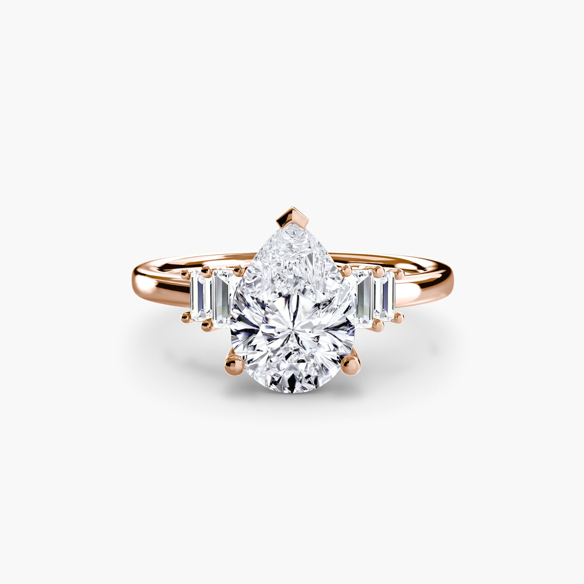 Baguette Accent Solitaire - Prestige Stones