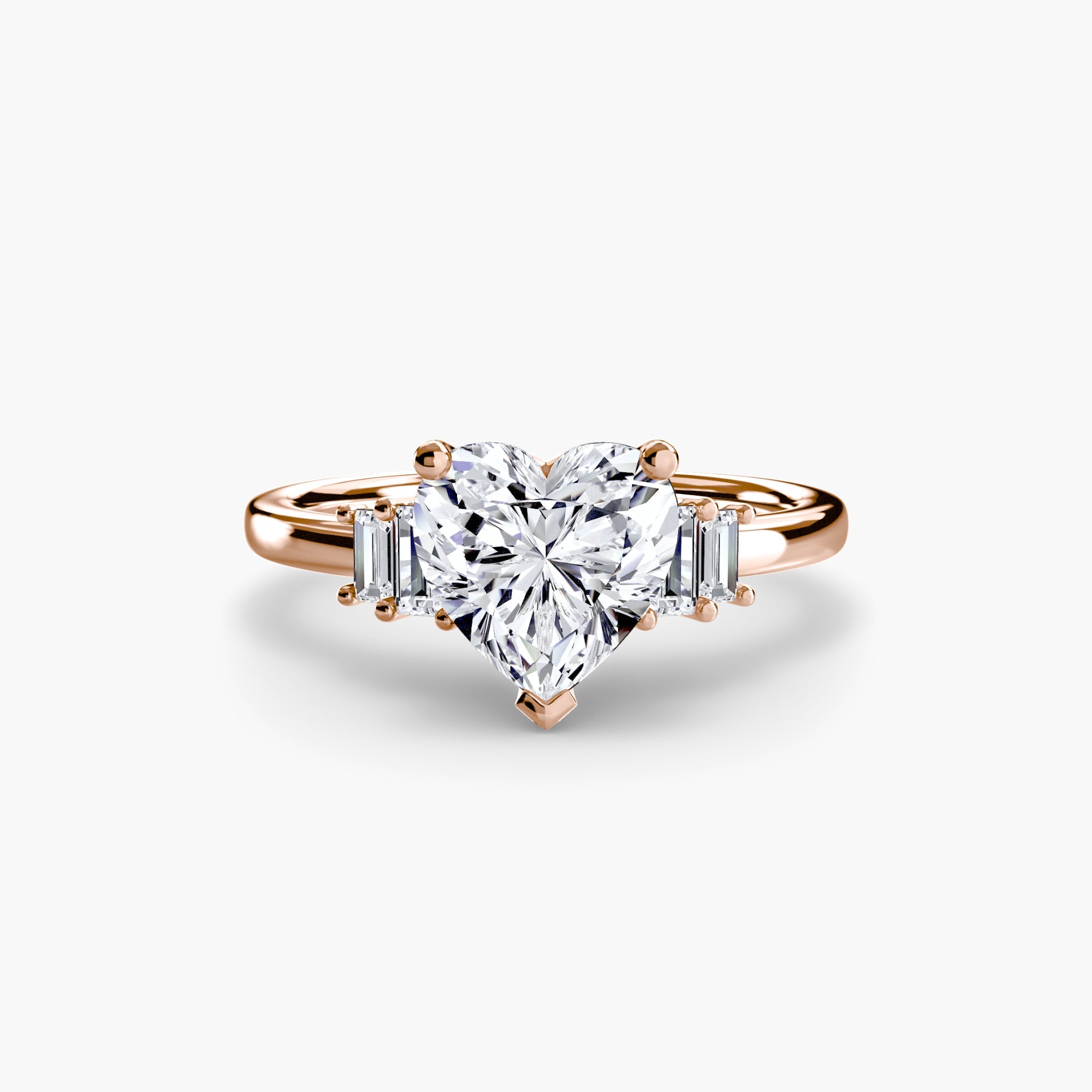 Baguette Accent Solitaire - Prestige Stones