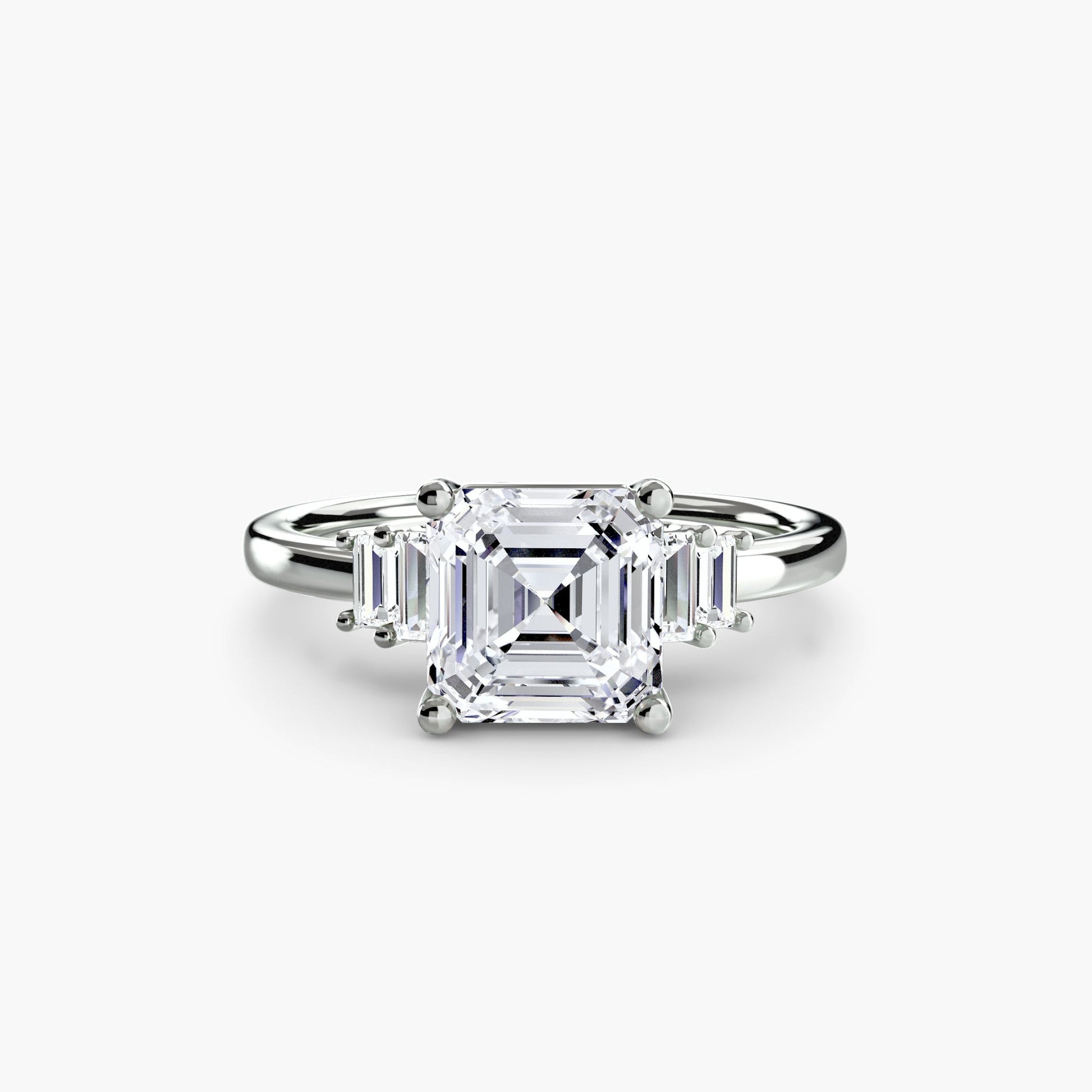 Baguette Accent Solitaire - Prestige Stones