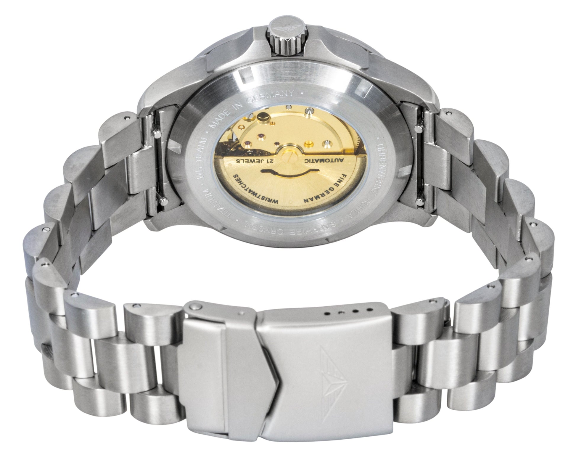 Bauhaus Aviation Titanium Green Dial Automatic 2862M4 100M Men's Watch - Prestige Stones