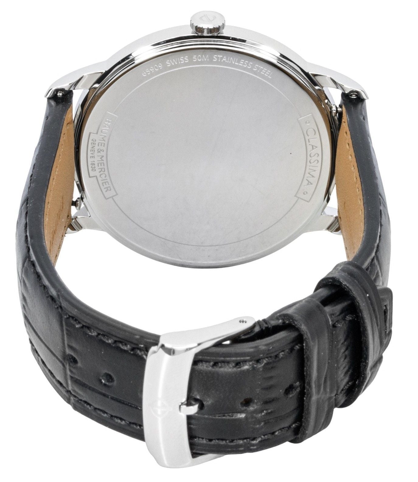 Baume & Mercier Classima Leather Strap Black Dial Quartz M0A10416 Men's Watch - Prestige Stones