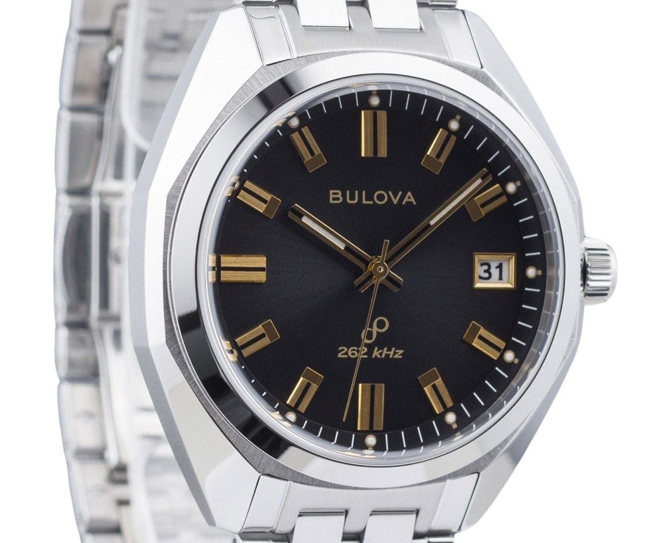 Bulova Classic Precisionist Jet Star Stainless Steel Grey Dial Quartz 96B415 Men's Watch - Prestige Stones