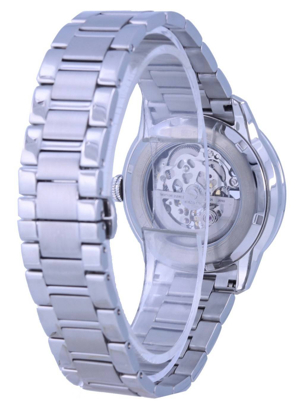Bulova Classic Skeleton Black Dial Stainless Steel Automatic 96A208 Men's Watch - Prestige Stones