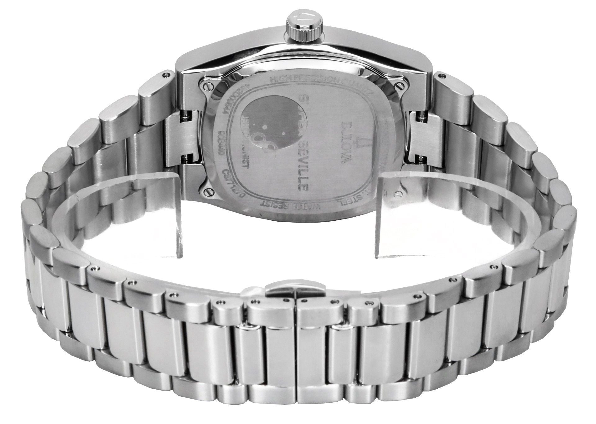 Bulova Classic Super Seville 262kHz Precisionist Stainless Steel Blue Dial Quartz 96B440 Men's Watch - Prestige Stones