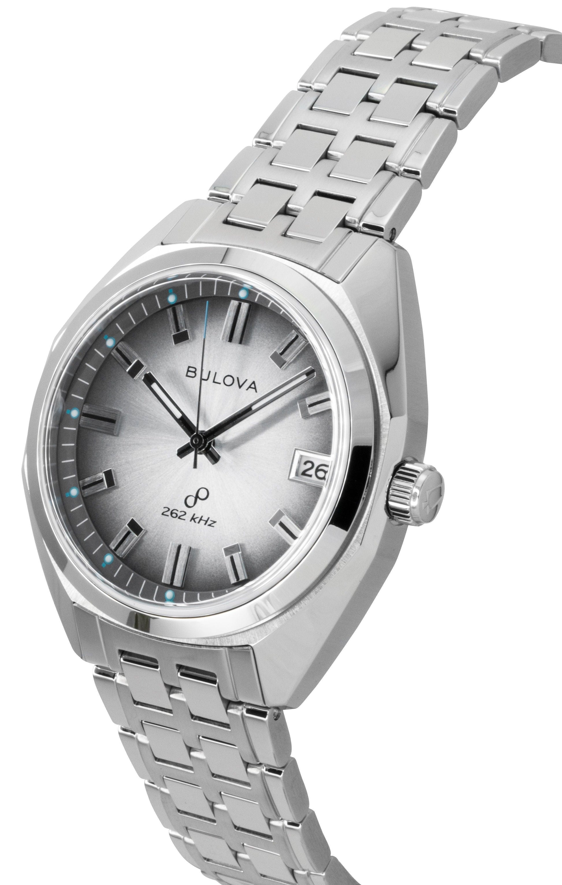 Bulova Jet Star Stainless Steel Grey Dial Quartz 96B472 Men's Watch - Prestige Stones