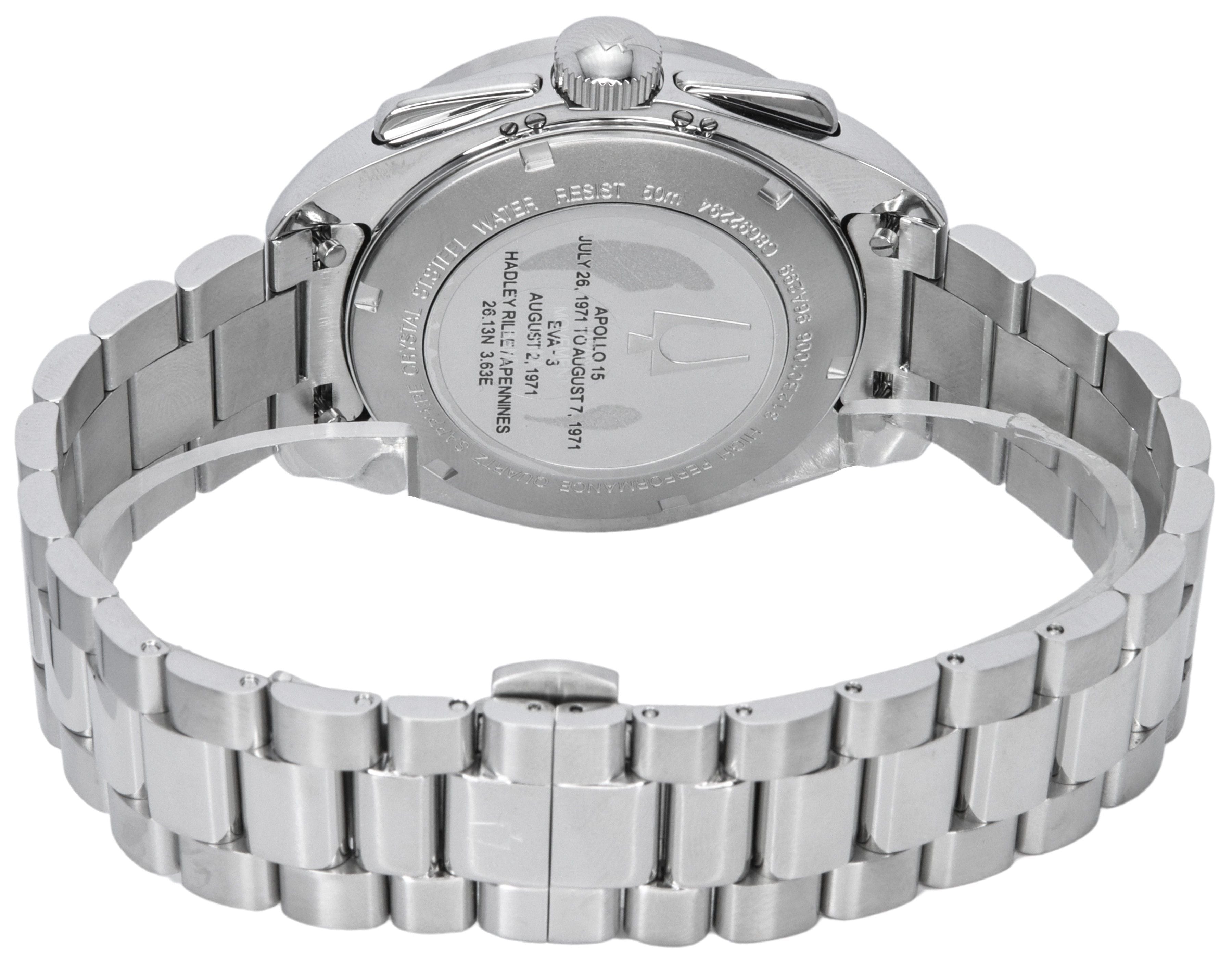Bulova Lunar Pilot Archive Series Special Edition Chronograph Black Dial Quartz 96K111 Men's Watch With Extra Strap - Prestige Stones