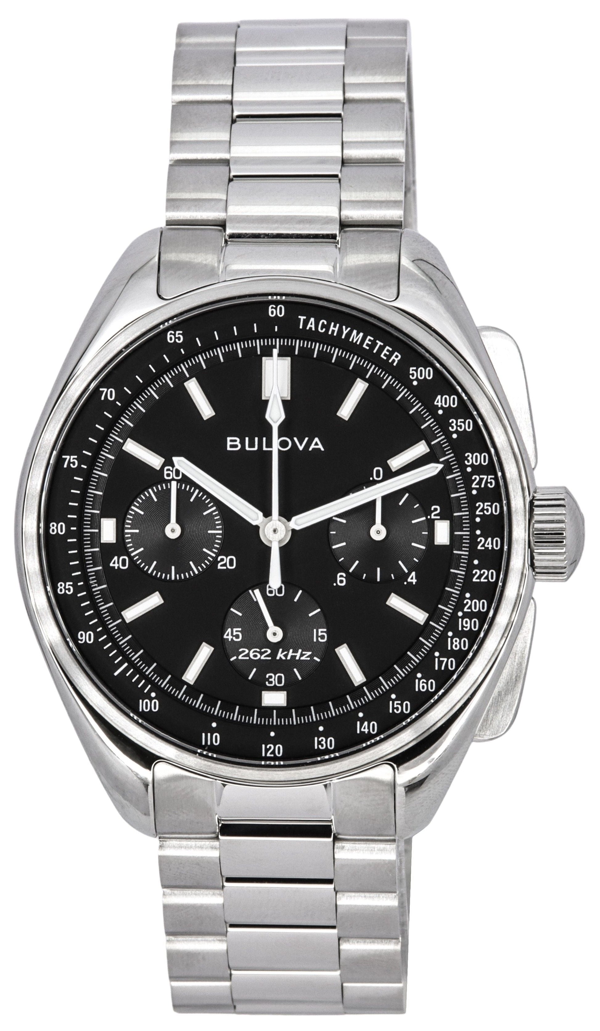 Bulova Lunar Pilot Archive Series Special Edition Chronograph Black Dial Quartz 96K111 Men's Watch With Extra Strap - Prestige Stones