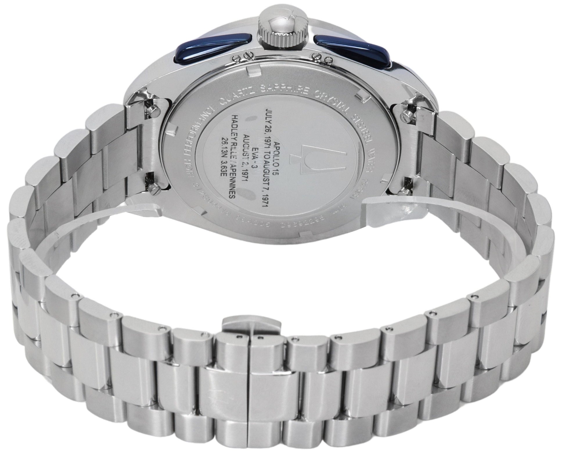 Bulova Lunar Pilot Archive Series Special Edition Chronograph Silver Dial Quartz 98K112 Men's Watch With Extra Strap - Prestige Stones