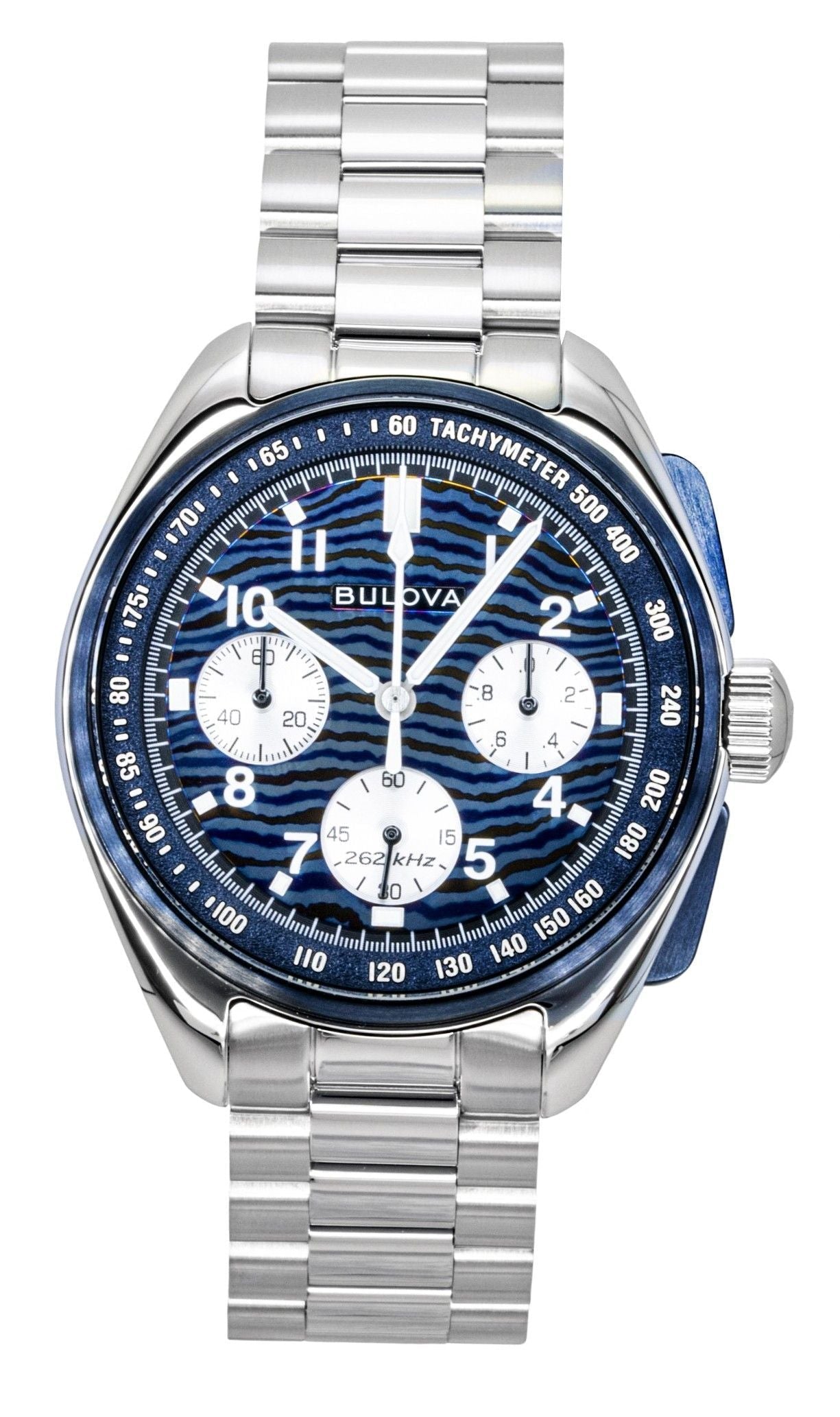 Bulova Lunar Pilot Timascus Chronograph 150th Anniversary Limited Edition Blue Dial Quartz 98A329 Men's Watch - Prestige Stones