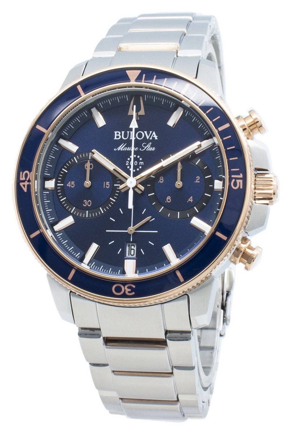 Bulova Marine Star 98B301 Chronograph Quartz Men's Watch - Prestige Stones