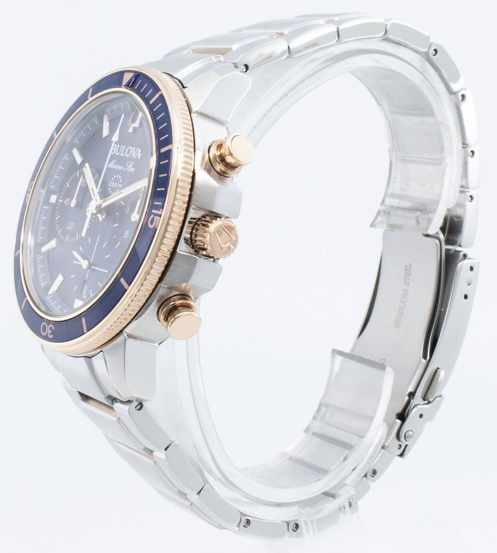 Bulova Marine Star 98B301 Chronograph Quartz Men's Watch - Prestige Stones