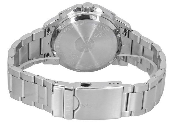 Bulova Marine Star Stainless Steel Black Dial Precisionist Quartz Diver's 96B434 200M Men's Watch - Prestige Stones