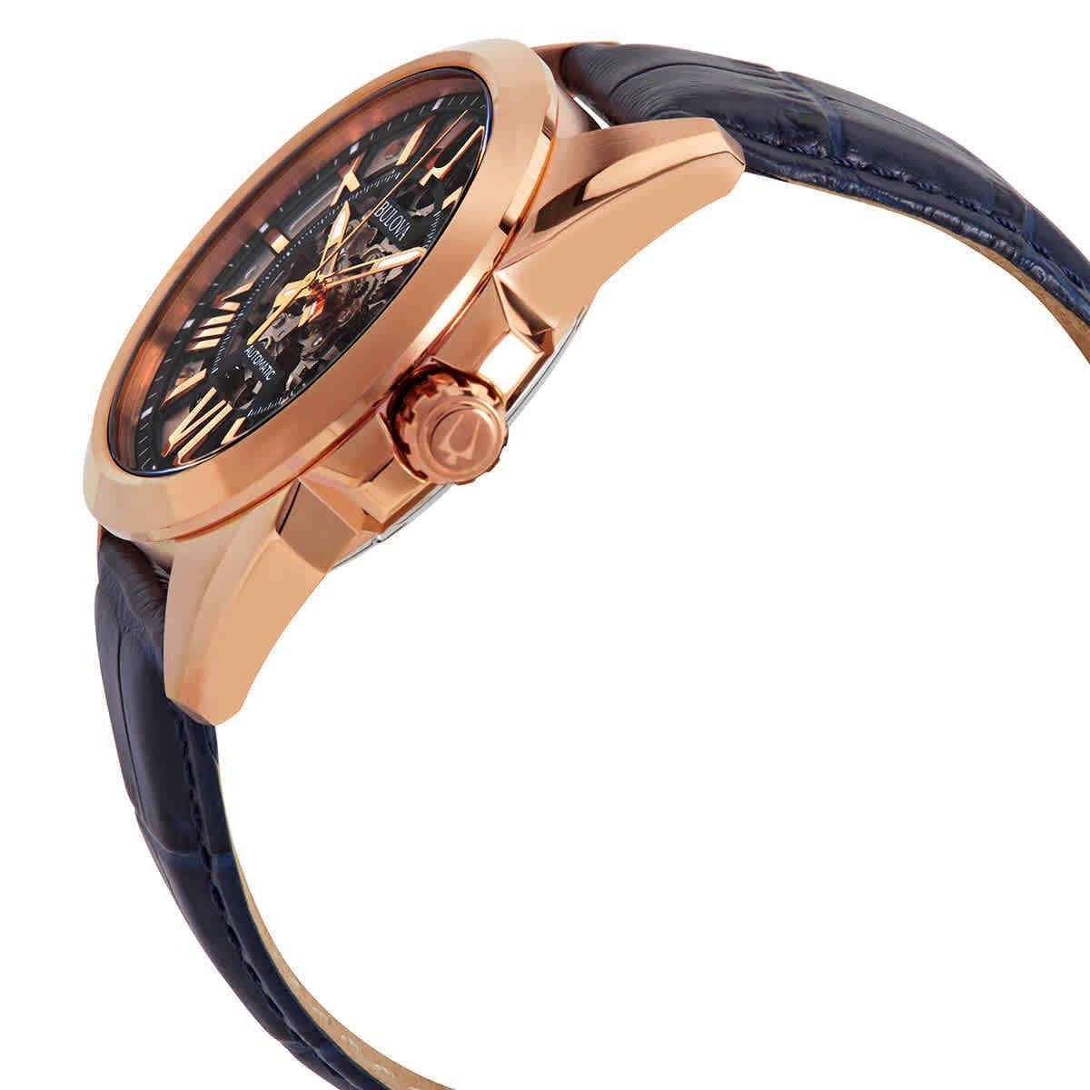 Bulova Sutton Automatic Skeleton Dial 97A161 100M Men's Watch - Prestige Stones