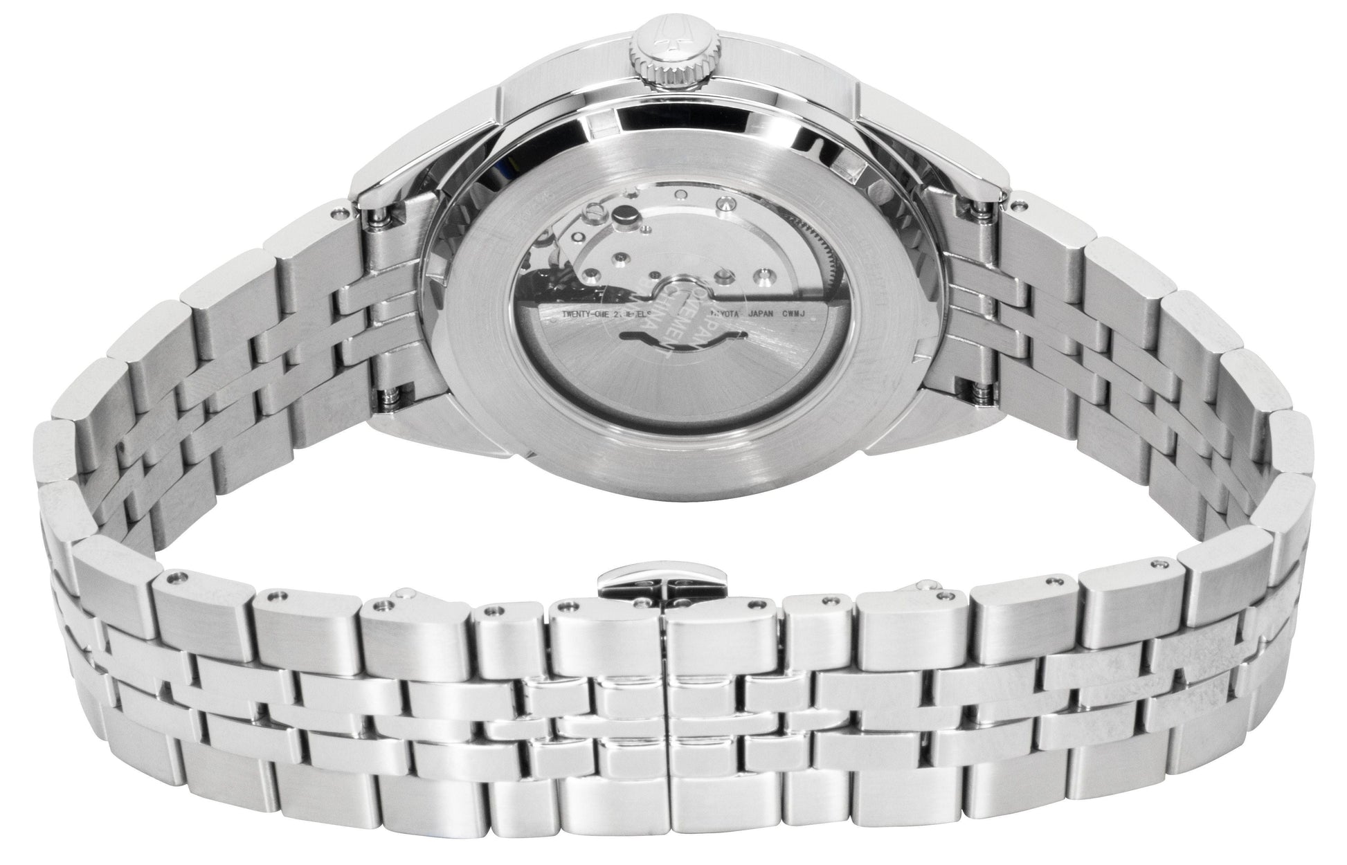 Bulova Sutton Stainless Steel Ice Blue Dial Automatic 96B423 Men's Watch - Prestige Stones