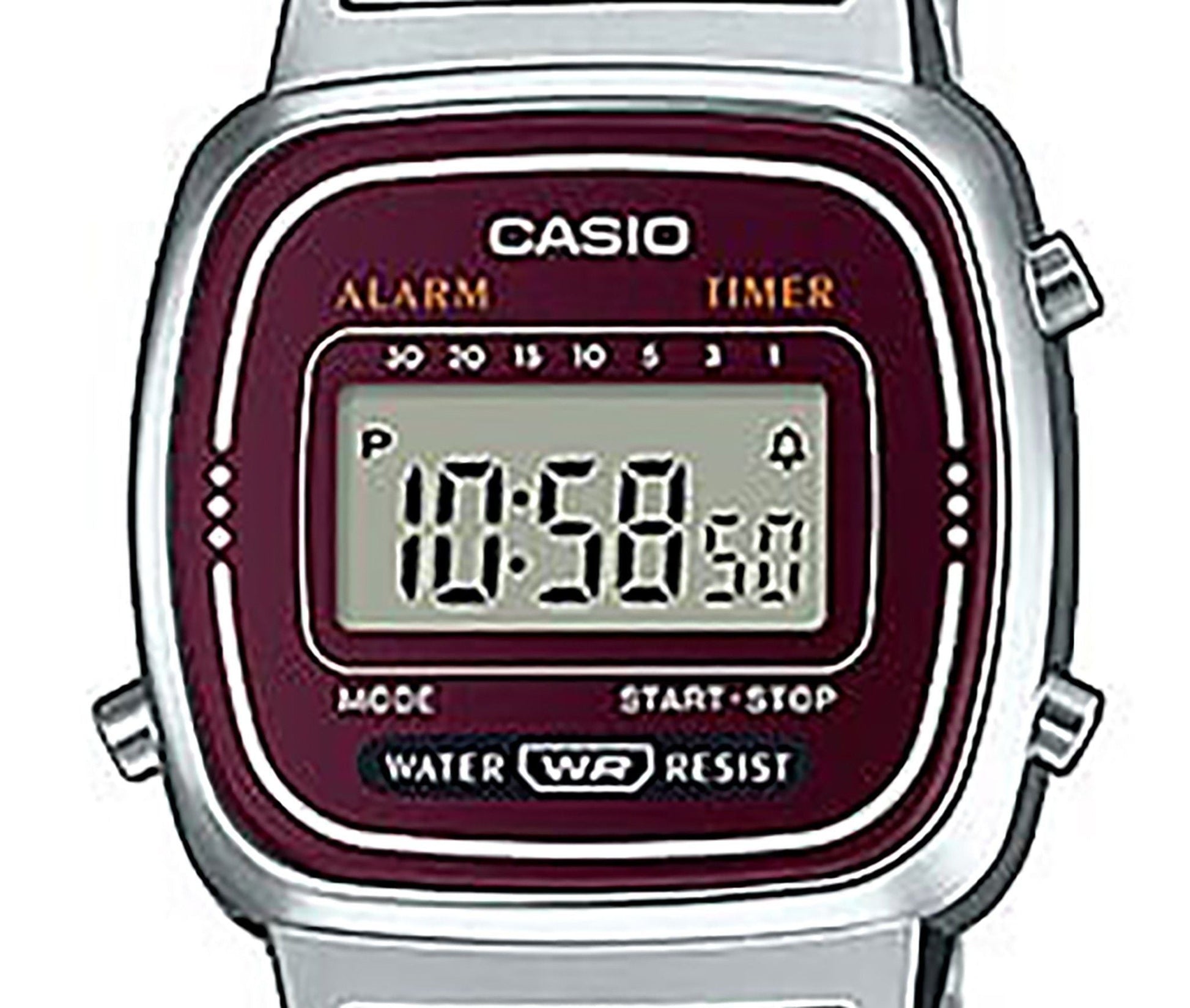 Casio Alarm Digital LA - 670WA - 4D LA670WA - 4D Women's Watch - Prestige Stones
