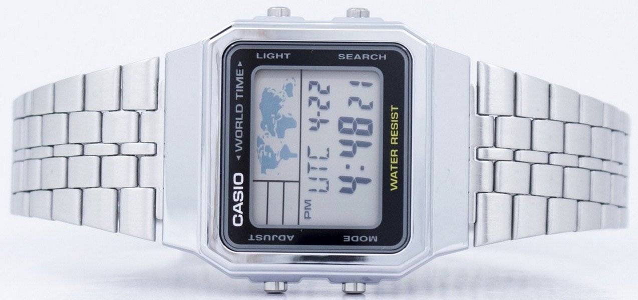 Casio Alarm World Time Digital A500WA - 1DF Men's Watch - Prestige Stones