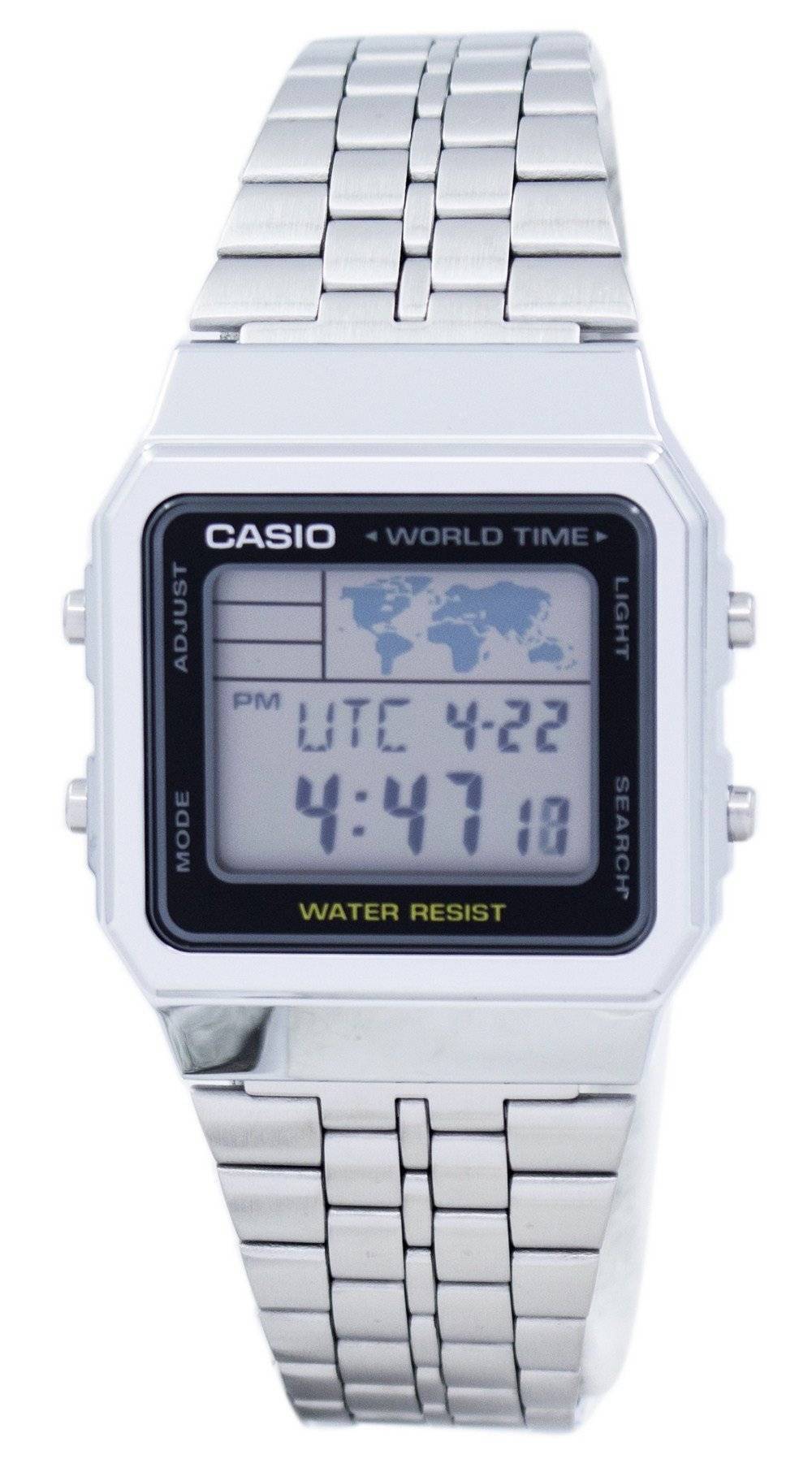 Casio Alarm World Time Digital A500WA - 1DF Men's Watch - Prestige Stones