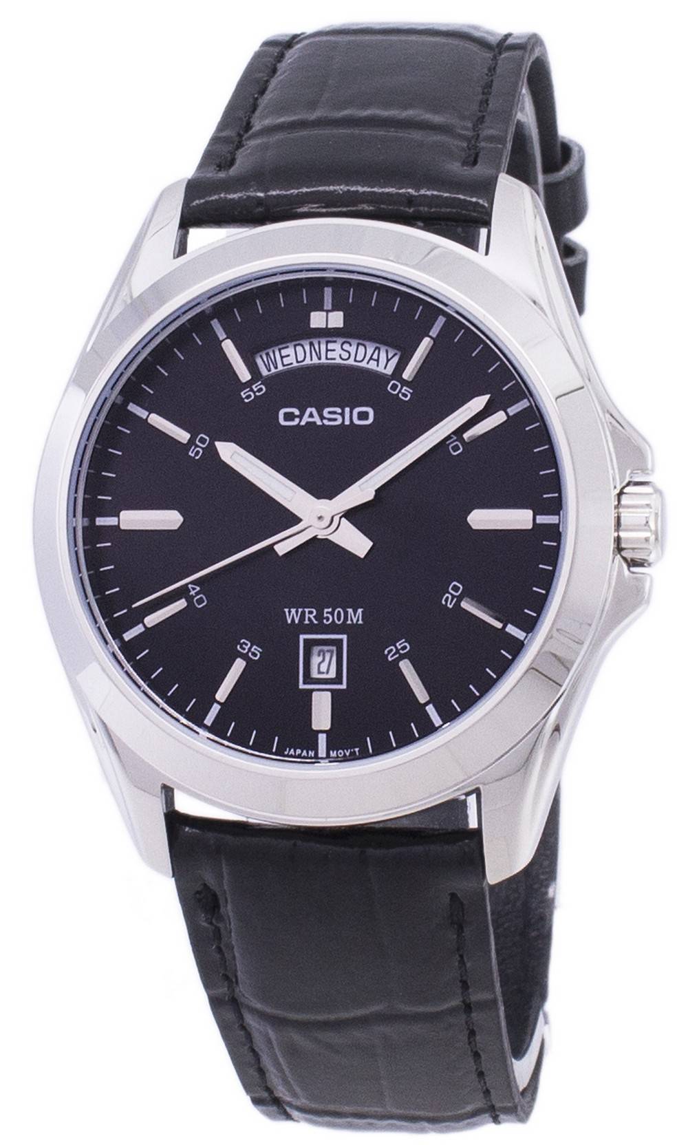 Casio Analog Black Dial MTP - 1370L - 1AVDF MTP - 1370L - 1AV Men's Watch - Prestige Stones