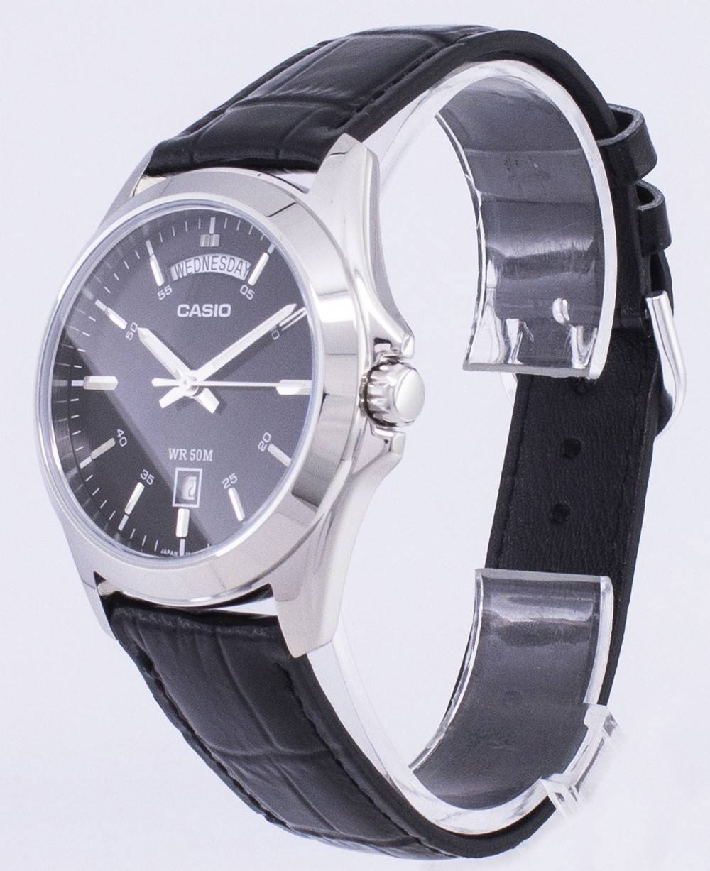Casio Analog Black Dial MTP - 1370L - 1AVDF MTP - 1370L - 1AV Men's Watch - Prestige Stones