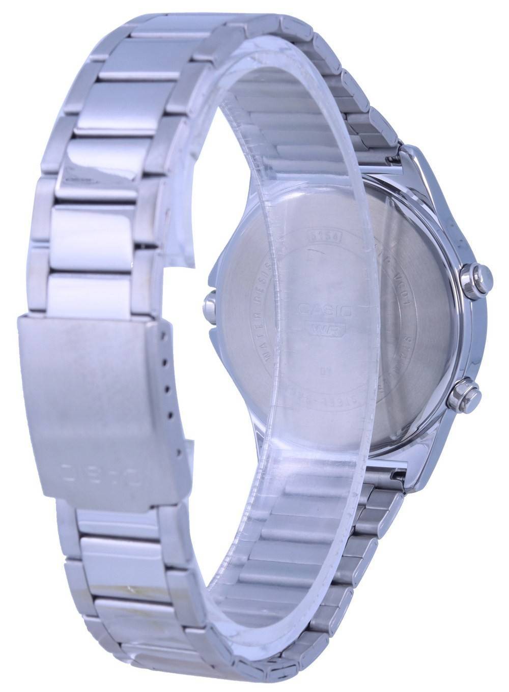 Casio Analog Digital Black Dial Stainless Steel MTP - VC01D - 1E MTPVC01D - 1 Men's Watch - Prestige Stones