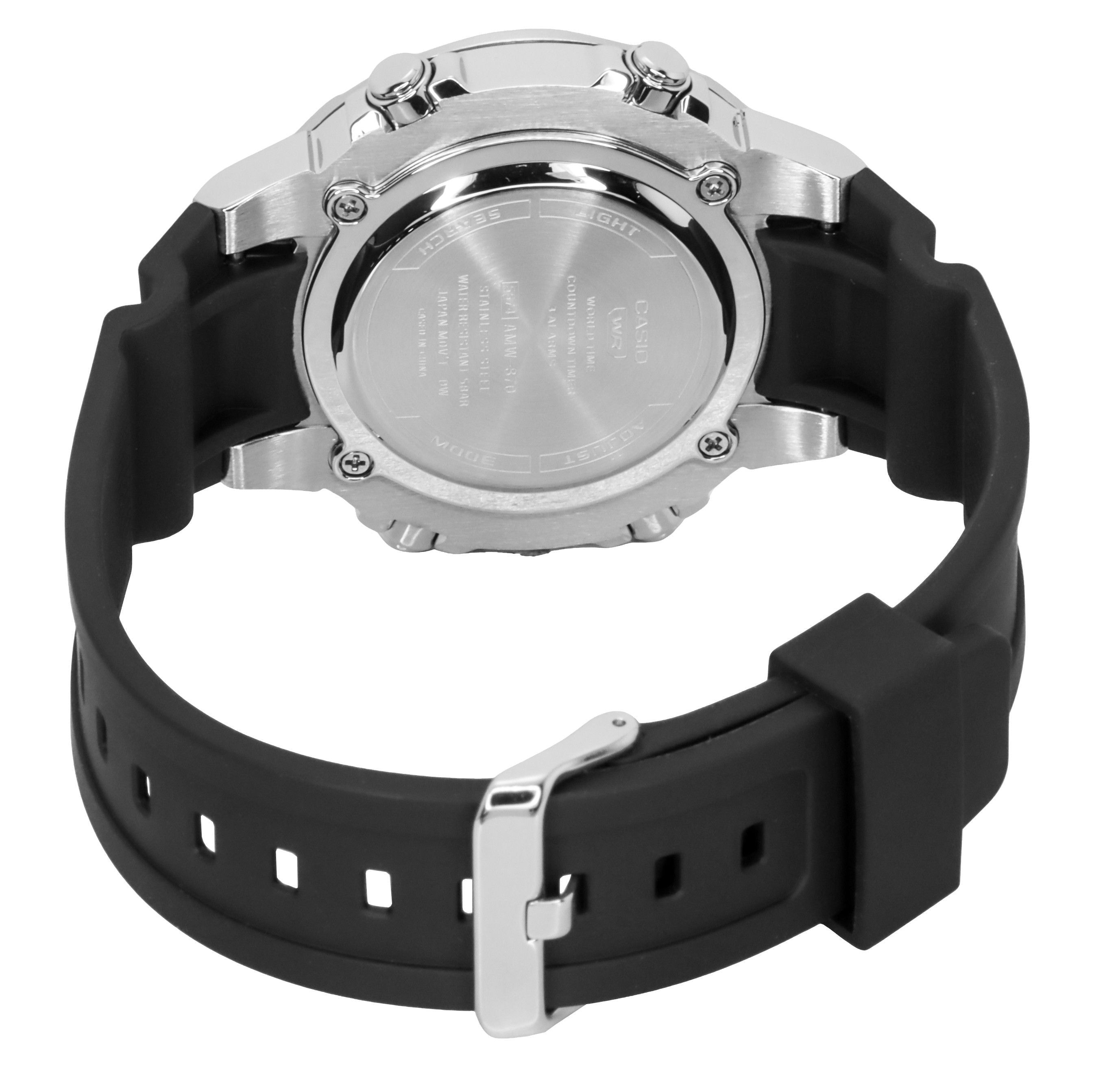 Casio Analog Digital Combination Resin Strap Blue Dial Quartz AMW - 870A - 2AV Men's Watch - Prestige Stones