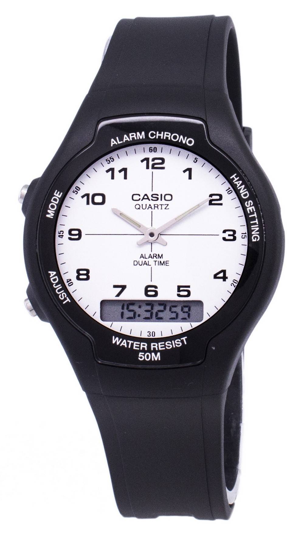 Casio Analog Digital Dual Time AW - 90H - 7BVDF AW90H - 7BVDF Men's Watch - Prestige Stones