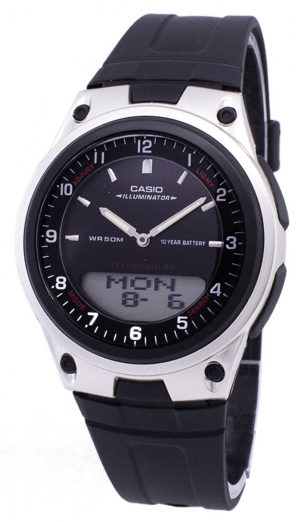Casio Analog Digital Telememo Illuminator AW - 80 - 1AVDF AW - 80 - 1AV Men's Watch - Prestige Stones