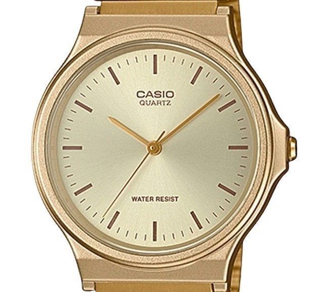 Casio Analog Gold Tone Stainless Steel Champagne Dial Quartz MQ - 24G - 9E Men's Watch - Prestige Stones