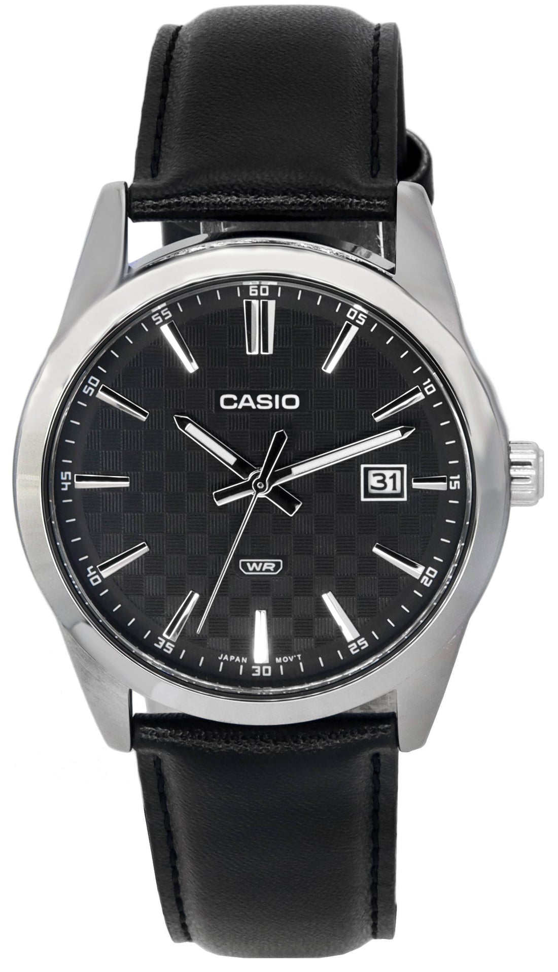 Casio Analog Leather Strap Black Dial Quartz MTP - VD03L - 1A MTPVD03L - 1 Men's Watch - Prestige Stones