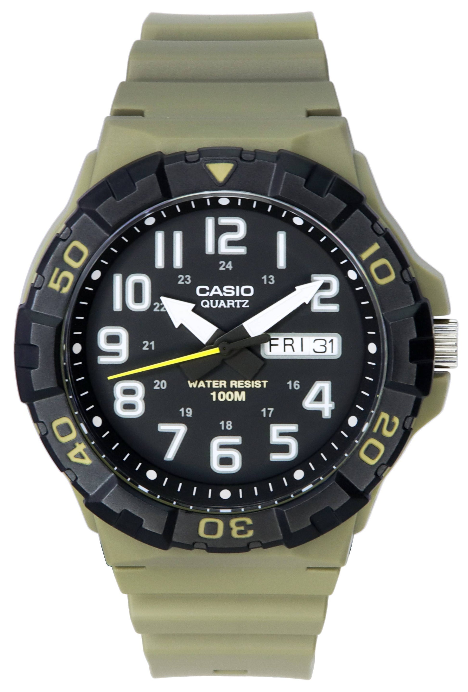 Casio Analog Resin Strap Black Dial Quartz MRW - 210H - 5A MRW210H - 5 100M Men's Watch - Prestige Stones