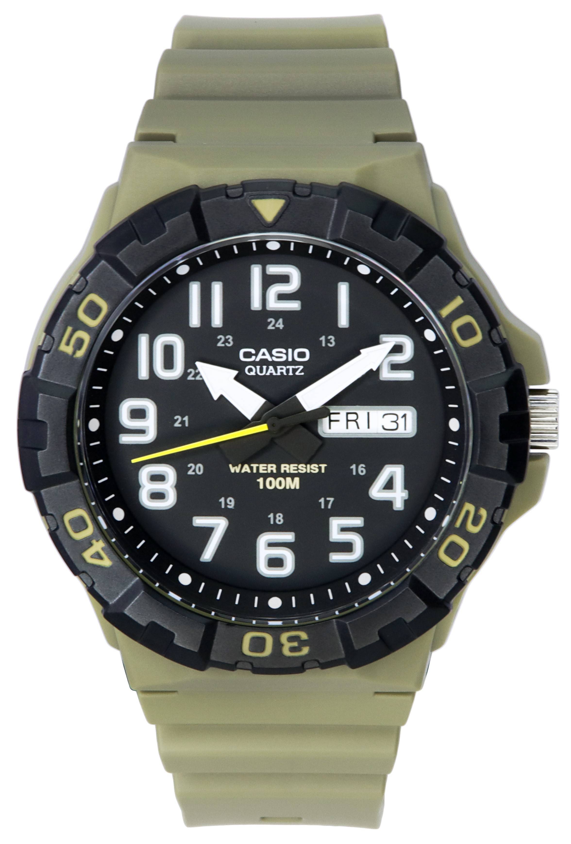 Casio Analog Resin Strap Black Dial Quartz MRW - 210H - 5A MRW210H - 5 100M Men's Watch - Prestige Stones