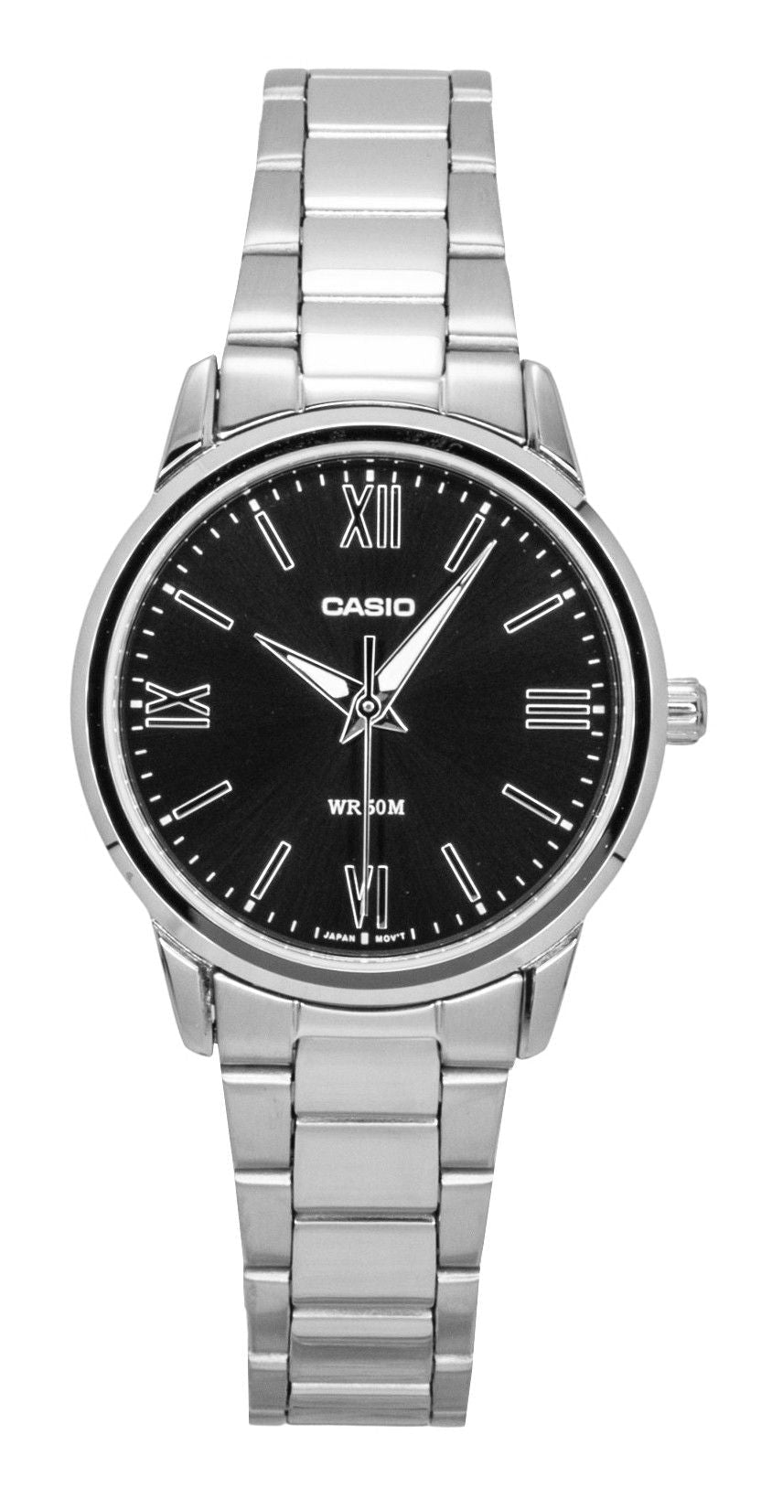 Casio Analog Stainless Steel Black Dial Quartz LTP - 1303DD - 1AV Women's Watch - Prestige Stones