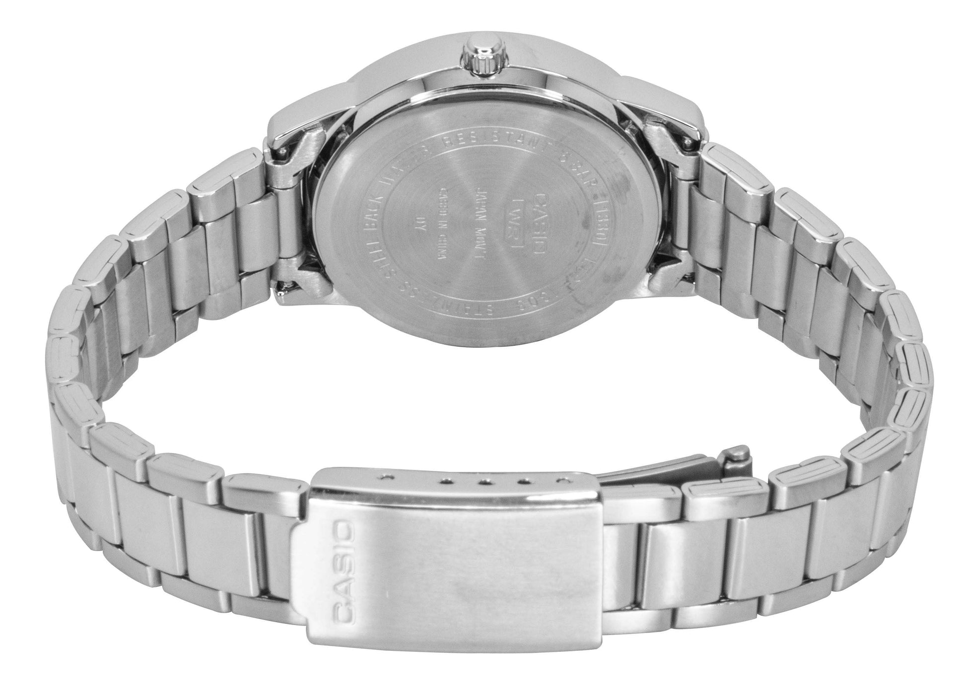 Casio Analog Stainless Steel Black Dial Quartz LTP - 1303DD - 1AV Women's Watch - Prestige Stones