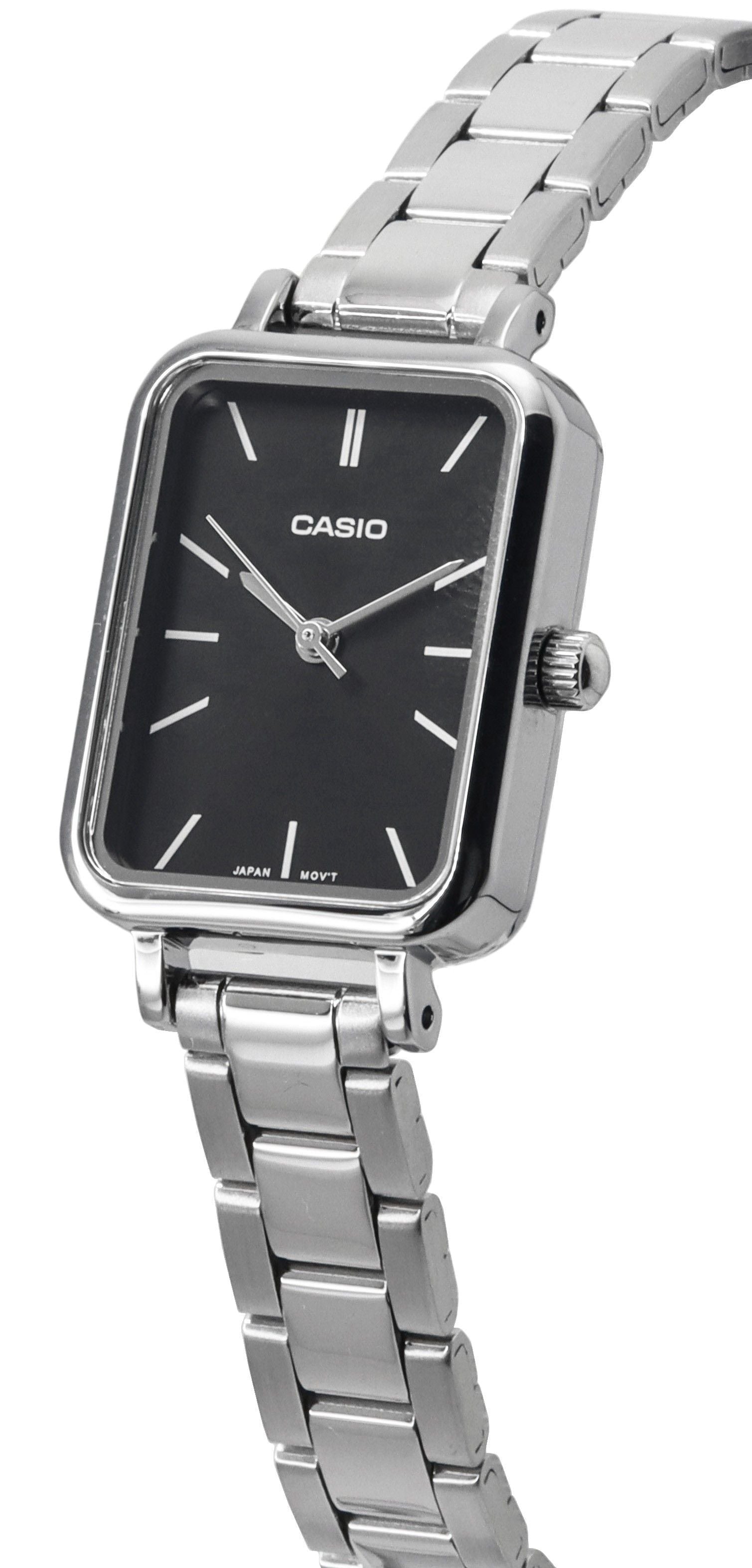 Casio Analog Stainless Steel Black Dial Quartz LTP - V009D - 1E Women's Watch - Prestige Stones
