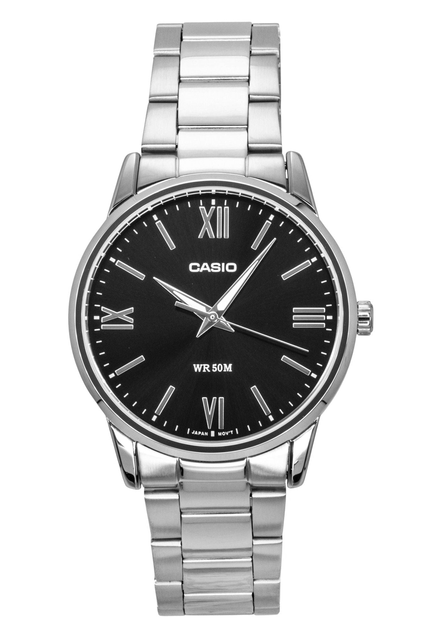 Casio Analog Stainless Steel Black Dial Quartz MTP - 1303DD - 1AV Men's Watch - Prestige Stones
