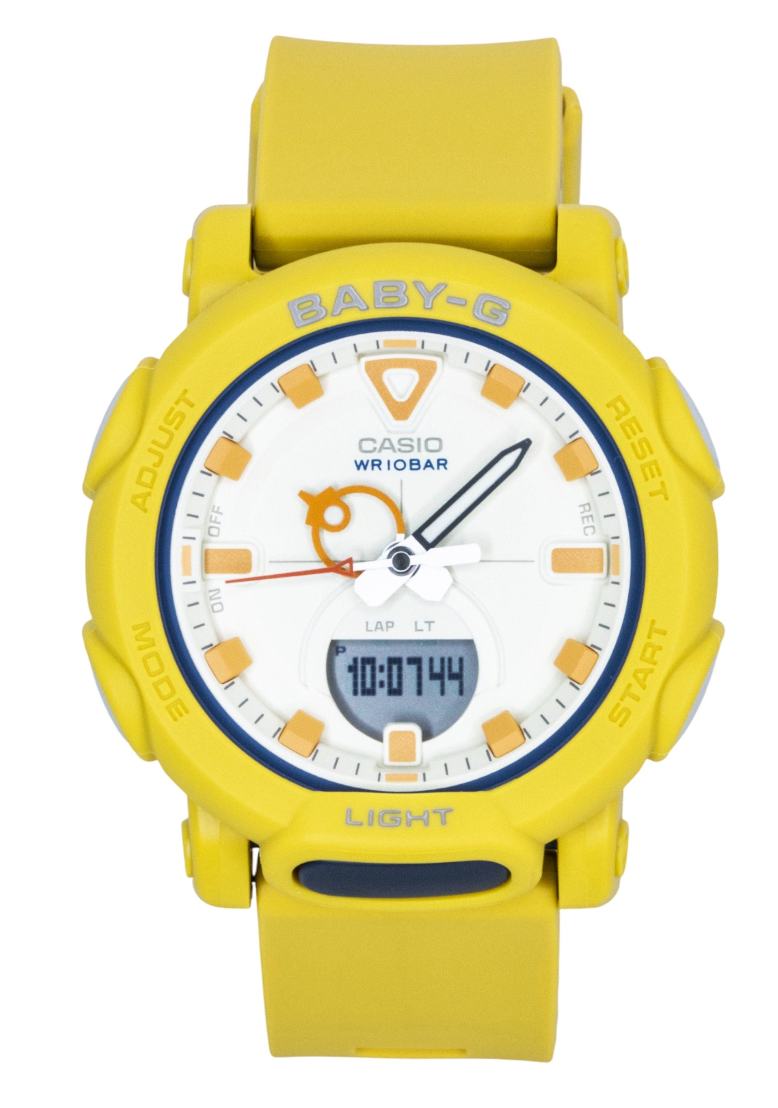 Casio Baby - G Analog Digital Resin Strap White Dial Quartz BGA - 310RP - 9A 100M Women's Watch - Prestige Stones