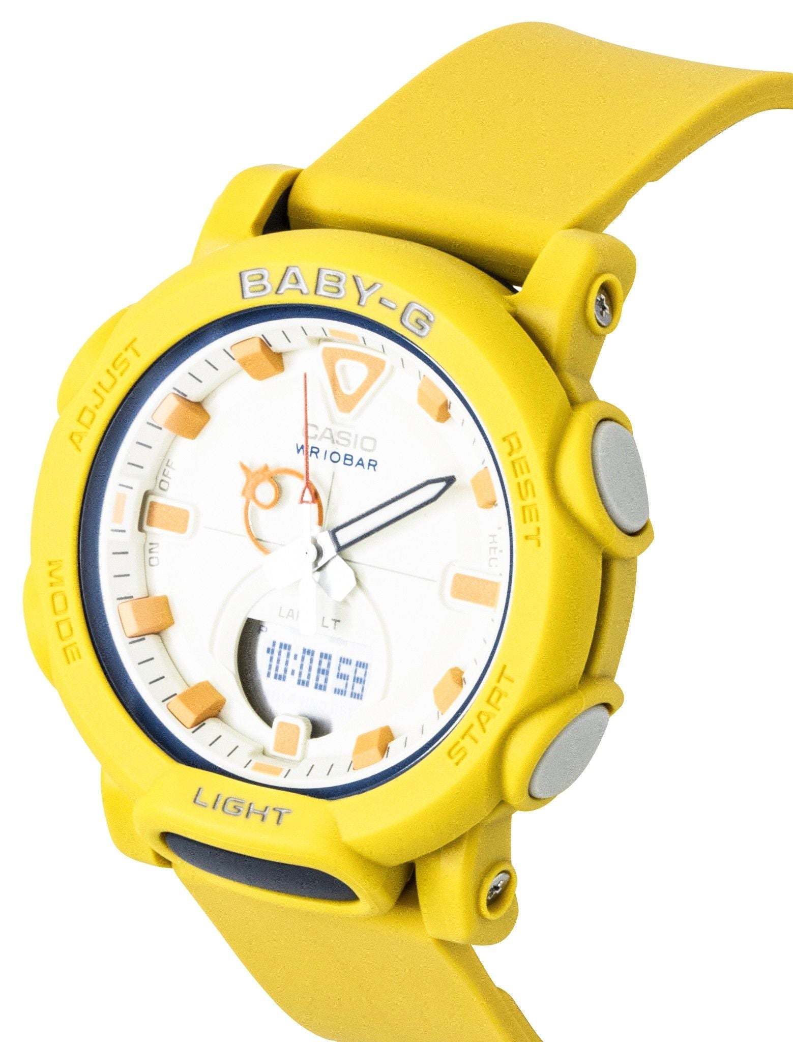 Casio Baby - G Analog Digital Resin Strap White Dial Quartz BGA - 310RP - 9A 100M Women's Watch - Prestige Stones
