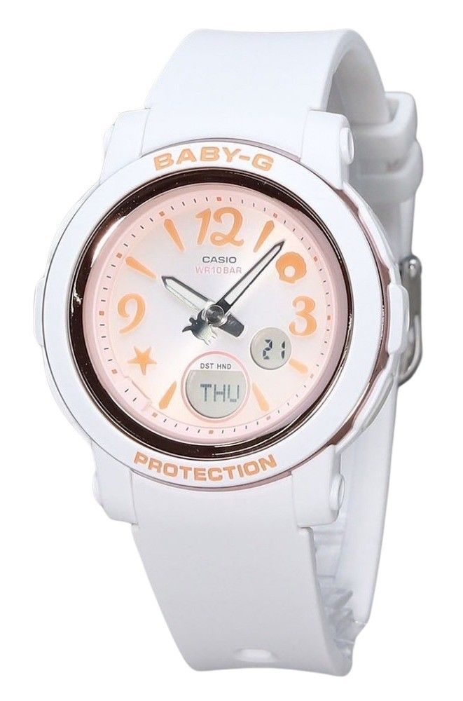 Casio Baby - G Analog Digital Undersea World Resin Strap Orange Dial Quartz BGA - 290US - 4A 100M Women's Watch - Prestige Stones