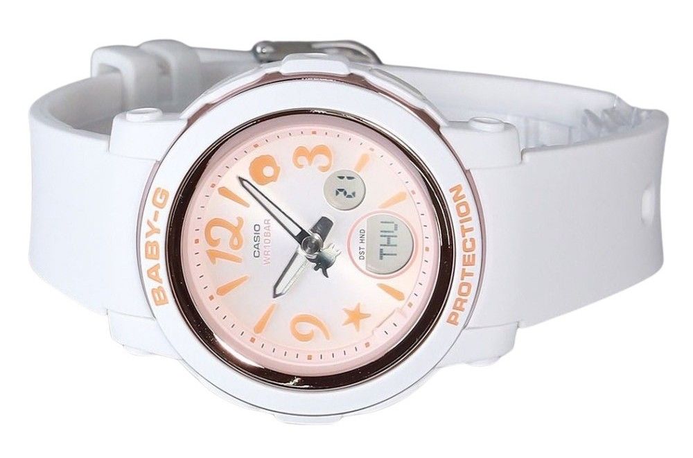 Casio Baby - G Analog Digital Undersea World Resin Strap Orange Dial Quartz BGA - 290US - 4A 100M Women's Watch - Prestige Stones