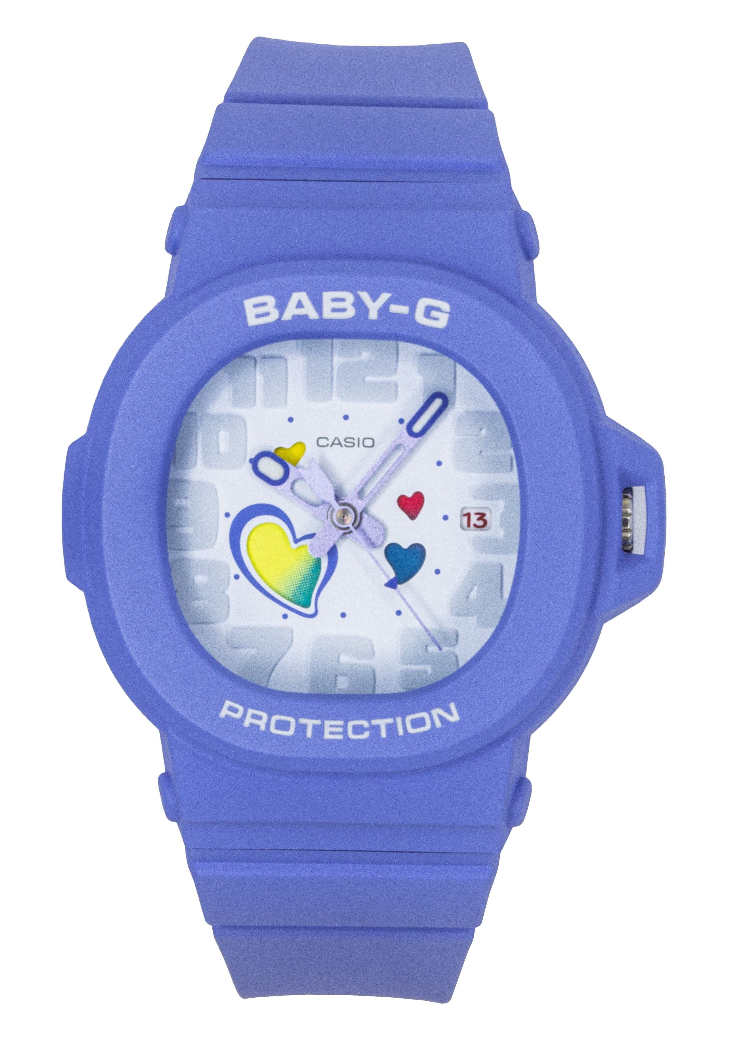 Casio Baby - G Analog Playful Hearts Series White Dial Quartz BGA - 10 - 6A 100M Women's Watch - Prestige Stones