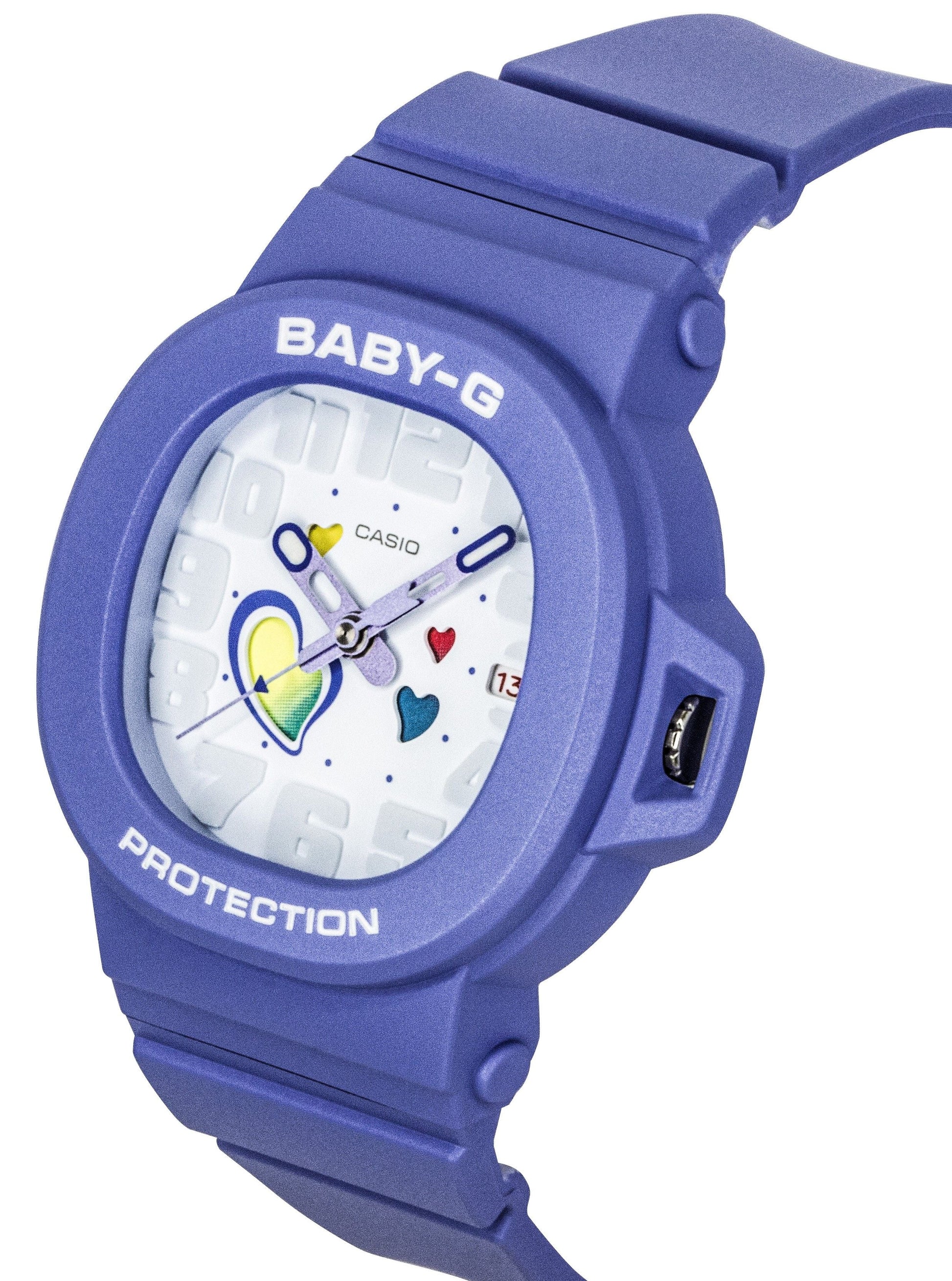 Casio Baby - G Analog Playful Hearts Series White Dial Quartz BGA - 10 - 6A 100M Women's Watch - Prestige Stones