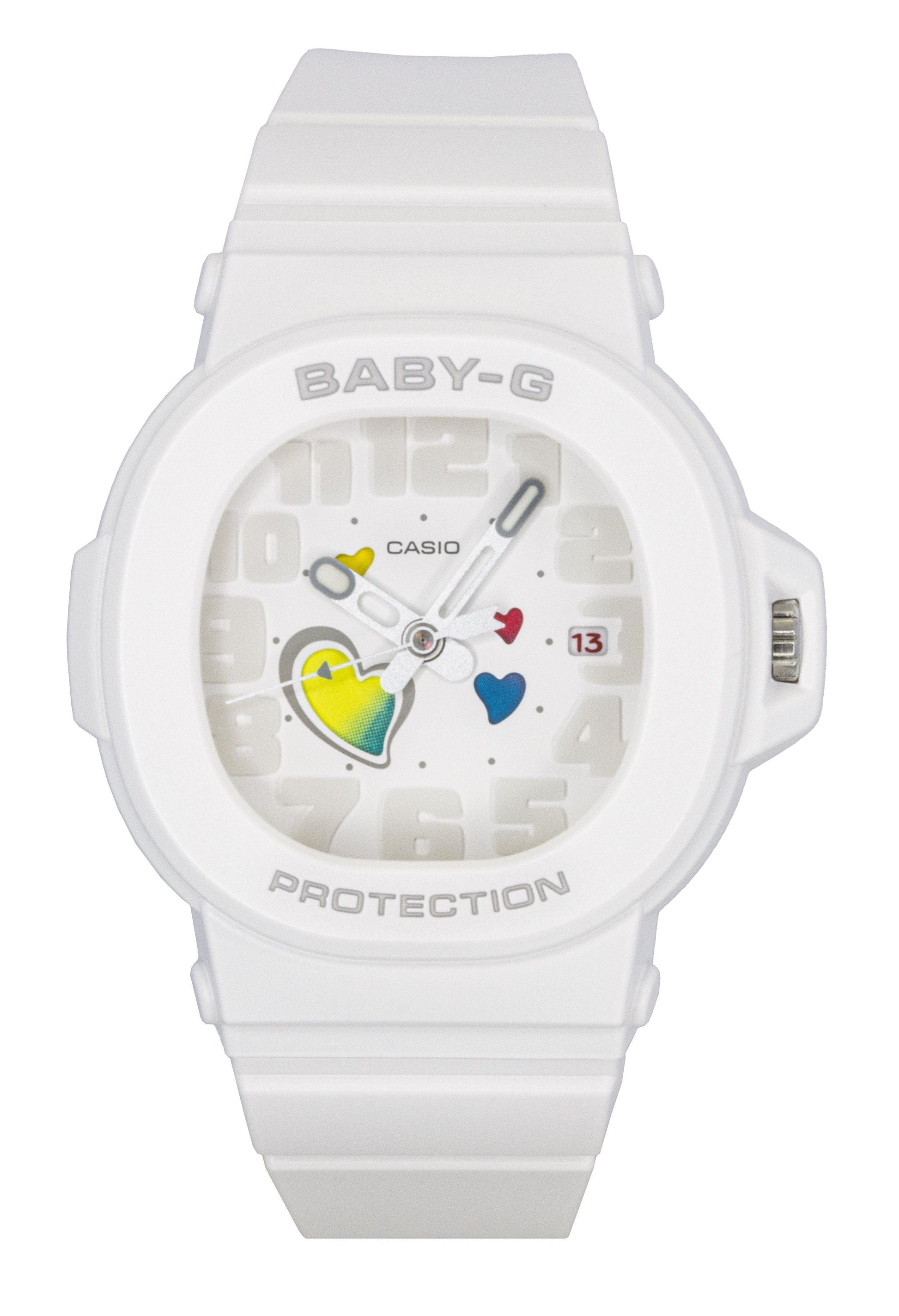 Casio Baby - G Analog Playful Hearts Series White Dial Quartz BGA - 10 - 7A 100M Women's Watch - Prestige Stones