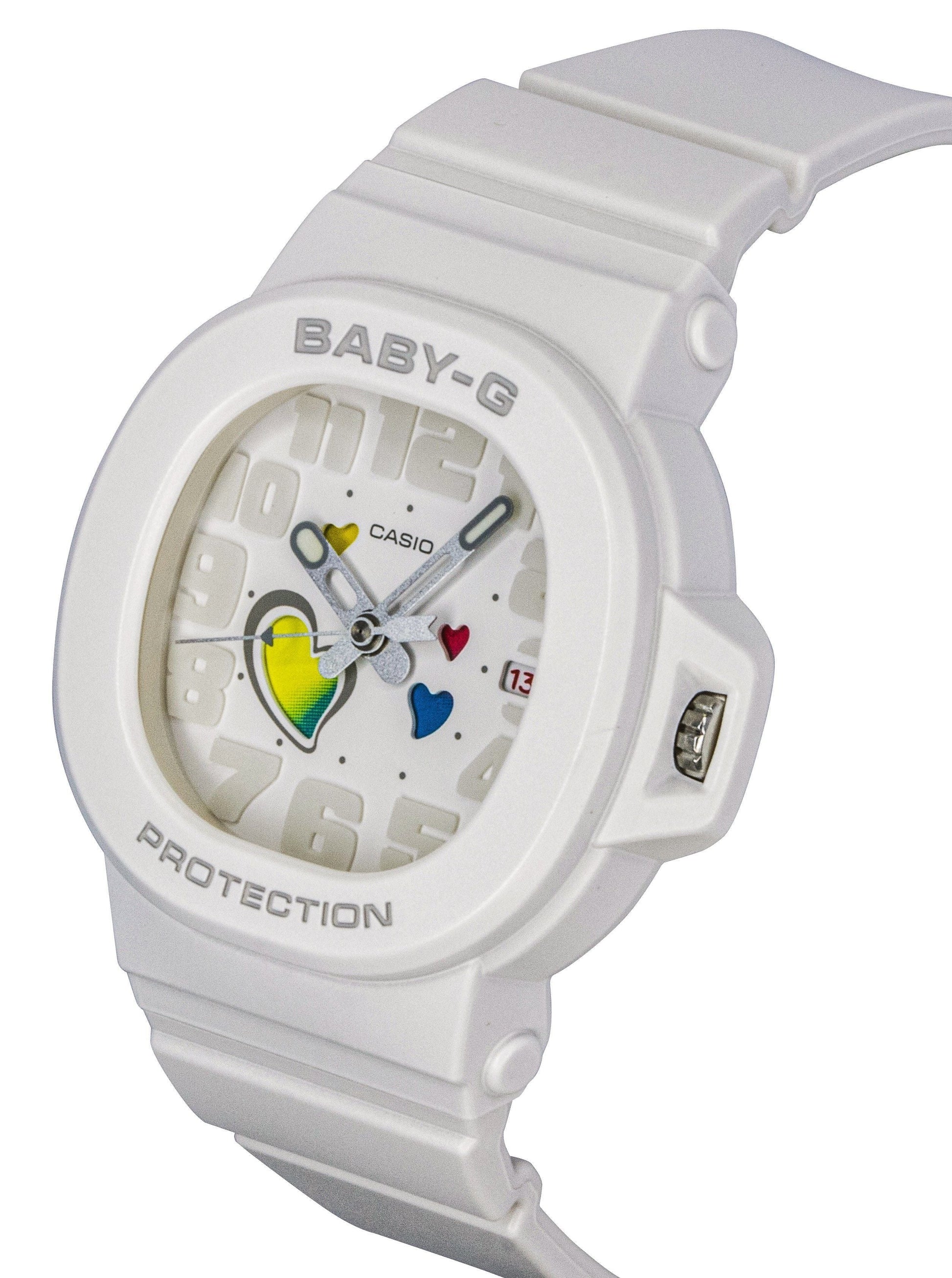 Casio Baby - G Analog Playful Hearts Series White Dial Quartz BGA - 10 - 7A 100M Women's Watch - Prestige Stones